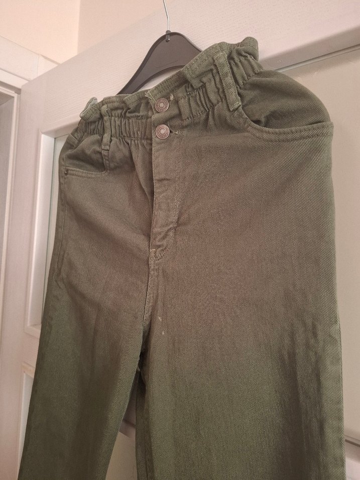 Kadın Haki Lastikli Pantolon - Görsel 3