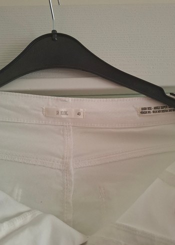 Defacto Beyaz Kadın Kot Pantolon - Görsel 3