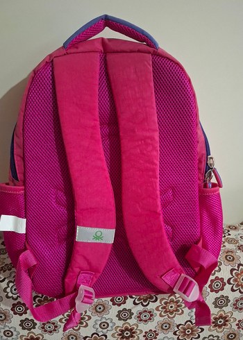 Pembe Fermuarlı Okul Çantası - Görsel 2