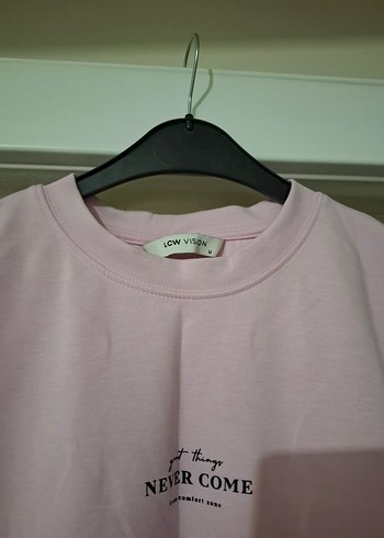 Lcw Pembe Kısa Kollu Pamuk Tişört - Görsel 2