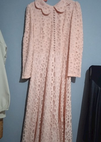 Uzun Kollu Siyah Gotik Kadın Elbise - Görsel 3