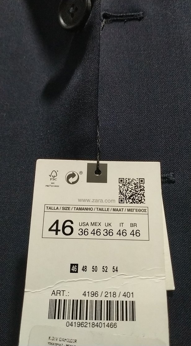 Zara %100 Yün Blazer Ceket - Görsel 2