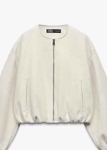 Ekru bomber ceket