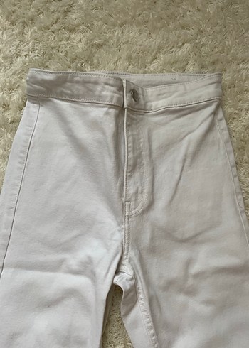 BERSHKA beyaz jeans - Görsel 2