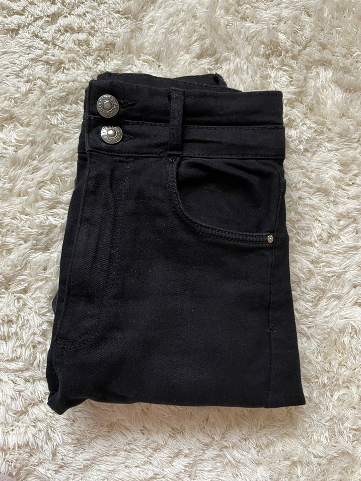 BERSHKA düğmeli skin jeans - Görsel 3