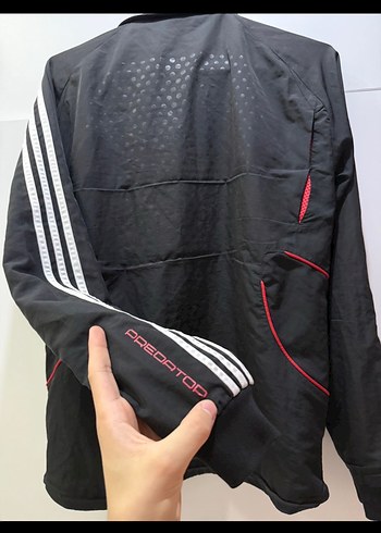 Orijinal Adidas Siyah Erkek Rüzgarlık Mont - Görsel 3