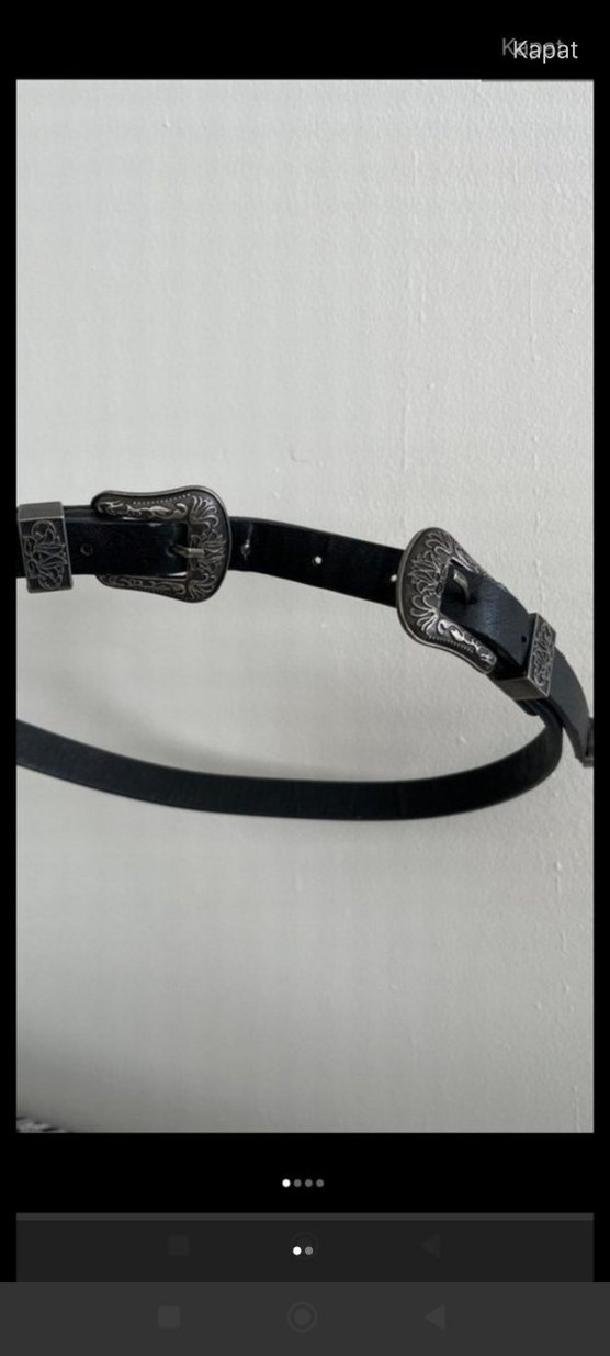 Çift Tokalı Kadın Kemer - Görsel 3
