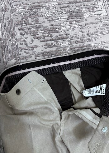 Düğmeli Bej Erkek Takım Elbise - Görsel 6