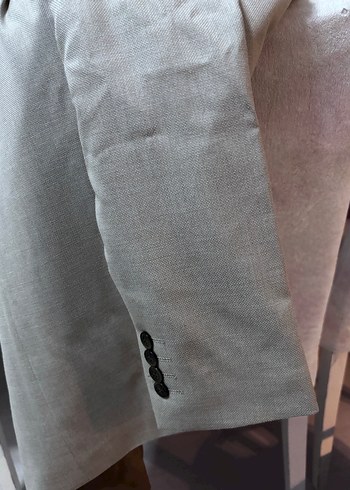 Düğmeli Bej Erkek Takım Elbise - Görsel 4