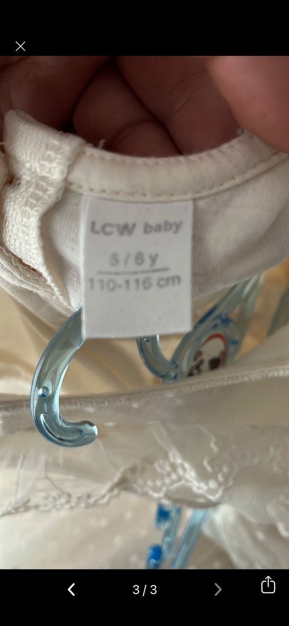 Beyaz Kız Çocuk Elbisesi - Görsel 2