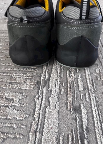 Gri ZMARO demir uçlu iş Ayakkabısı Velcro Bantlı - Görsel 5