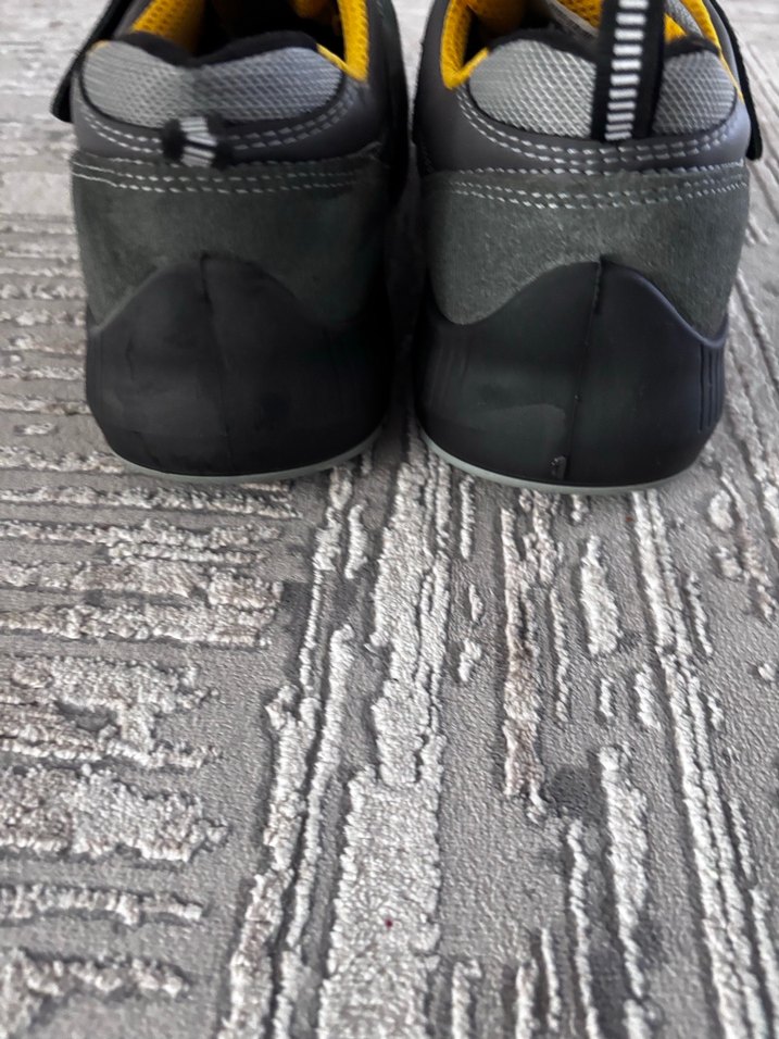 Gri ZMARO demir uçlu iş Ayakkabısı Velcro Bantlı - Görsel 5