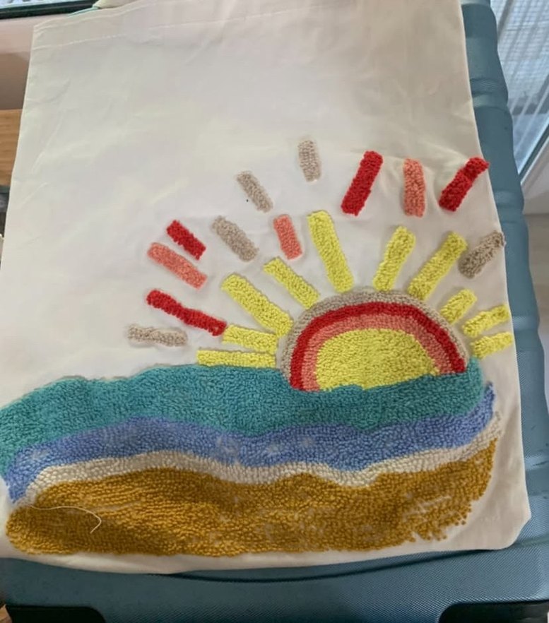 Renkli Punc Nakışlı Çanta - Görsel 4