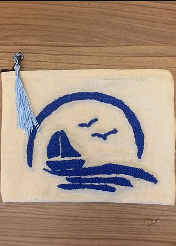 Punch Nakışlı, Püsküllü Bohem Kadın Clutch Çanta - Görsel 3