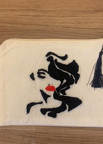 Punch Nakışlı, Püsküllü Bohem Kadın Clutch Çanta - Görsel 2