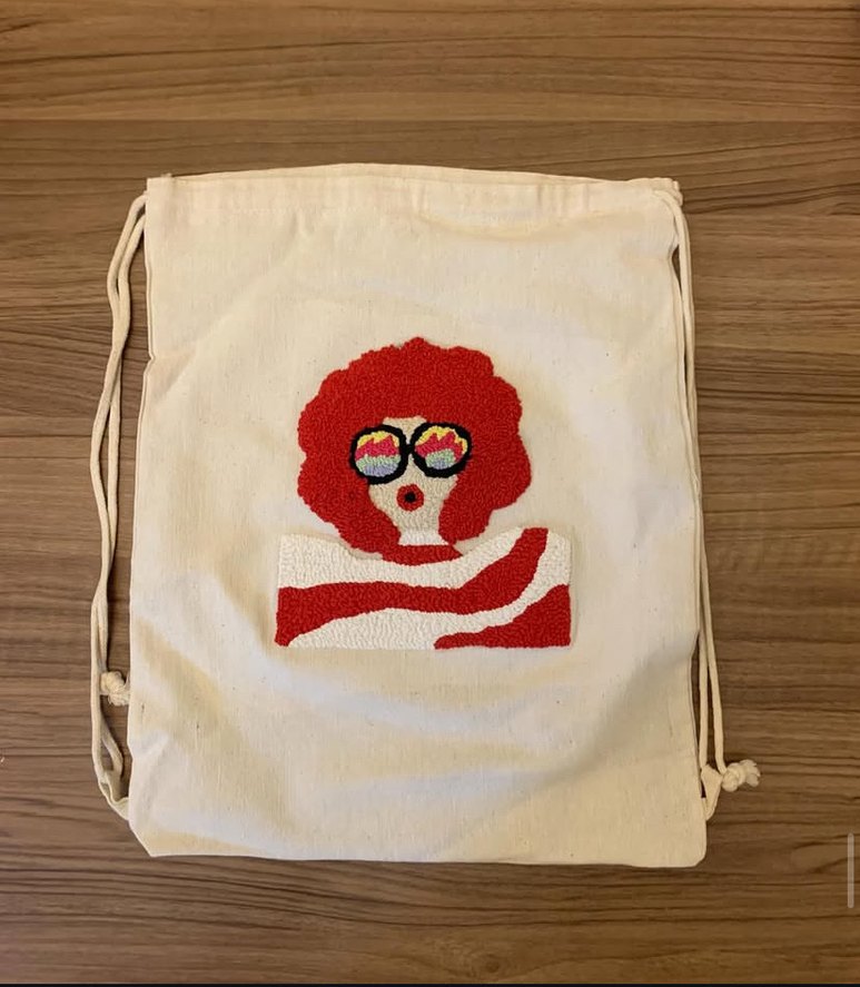 Punch Nakışlı Sırt çantası - Görsel 4