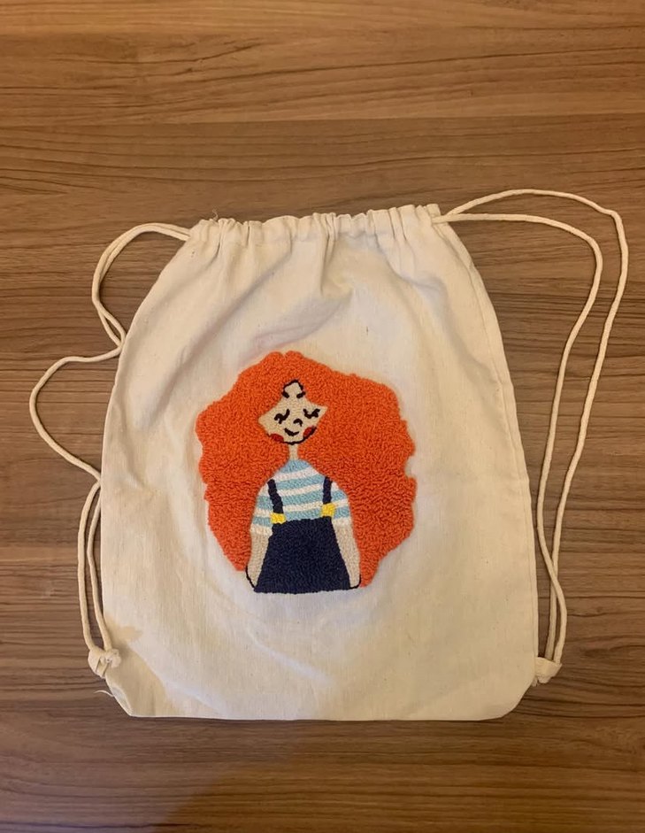 Punch Nakışlı Sırt çantası - Görsel 3