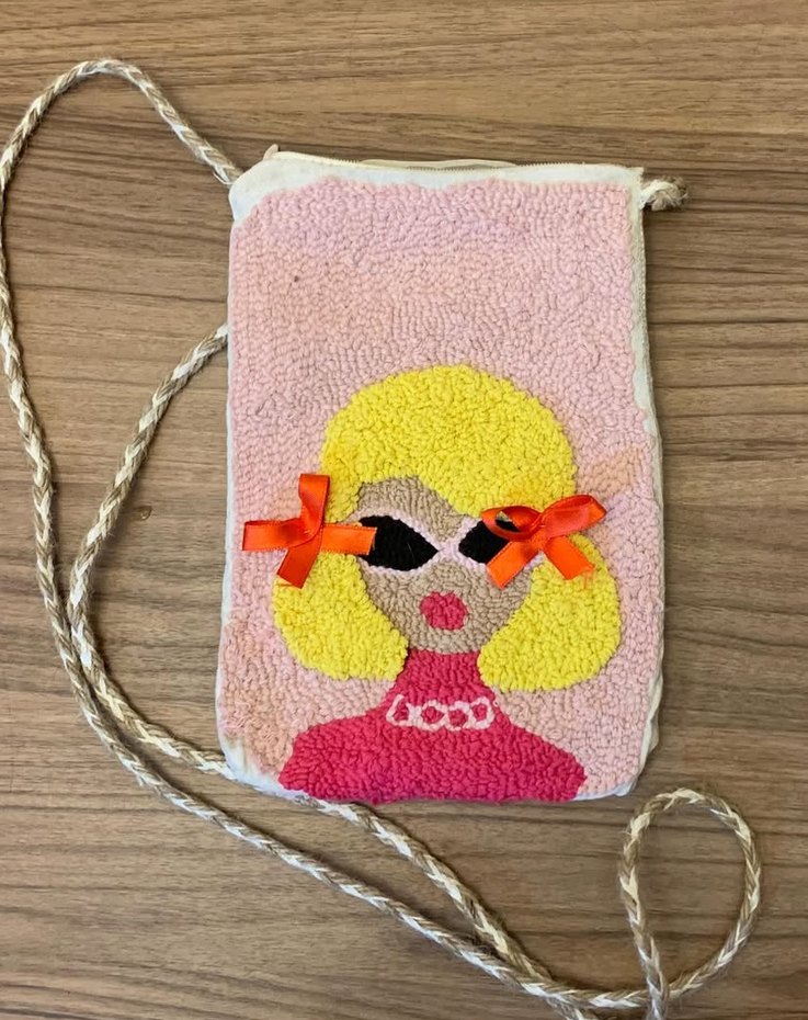 Punch Nakışlı Bohem Örgü Çapraz Çanta - Görsel 3