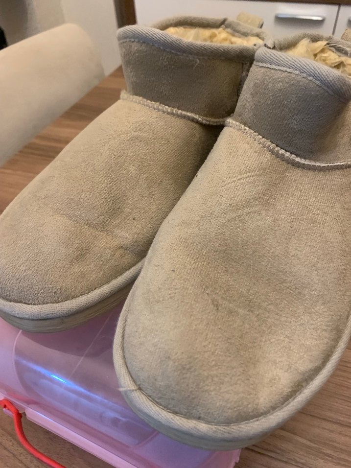 Bej Süet Kadın Dolgu Topuk Bot-40 numara - Görsel 2