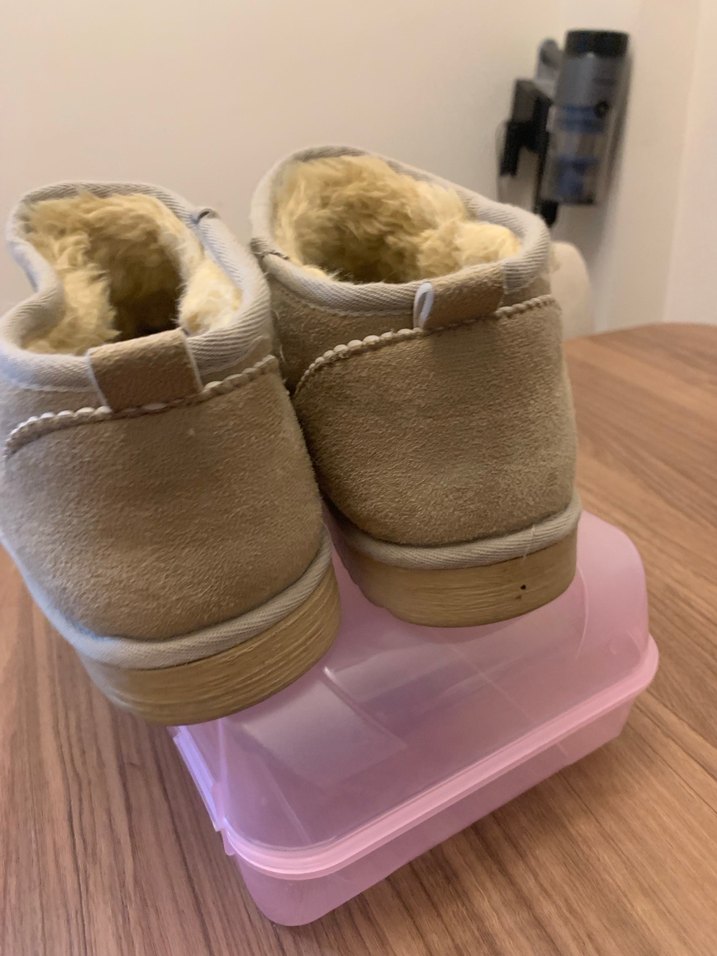 Bej Süet Kadın Dolgu Topuk Bot-40 numara - Görsel 4