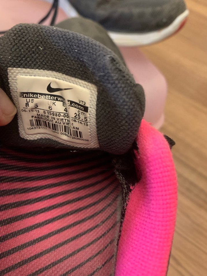 Pembe Leopar Detaylı Siyah Kadın Spor Ayakkabı - Görsel 3