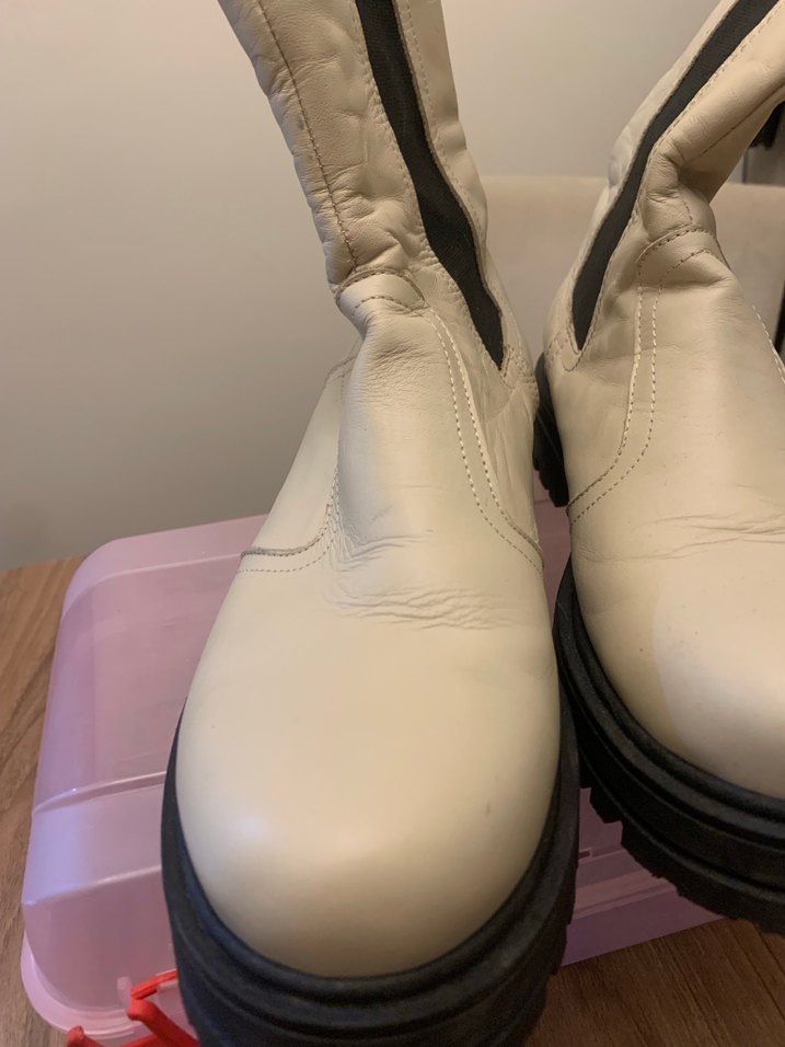 Divares krem Deri Kadın Botları, Kalın Topuklu
40 numara - Görsel 4