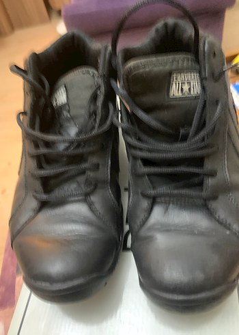 Siyah Deri Converse Basketbol Ayakkabısı 43 numara - Görsel 5