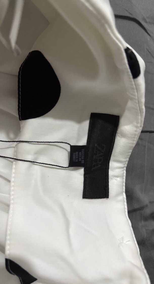 Puantiye Desenli Beyaz Pilili Hamile Eteği - Görsel 2