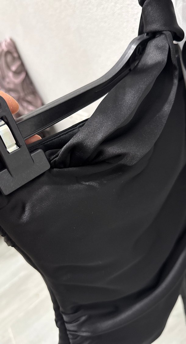 Siyah Halter Yaka Kemerli Mini Bustiyer - Görsel 3