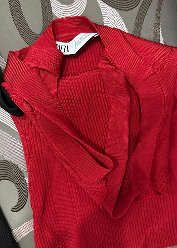 Kırmızı Strappy Kadın Atlet - Görsel 5