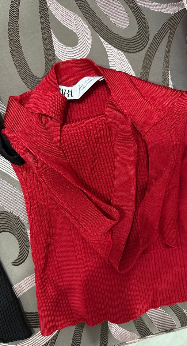 Kırmızı Strappy Kadın Atlet - Görsel 5