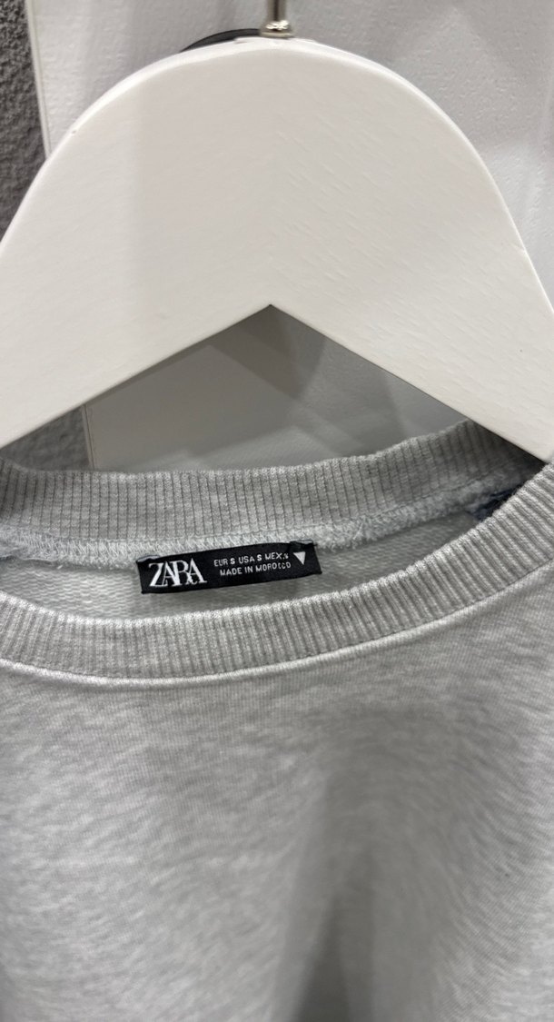 Gri Lacivert Denim Sweatshirt - Görsel 2