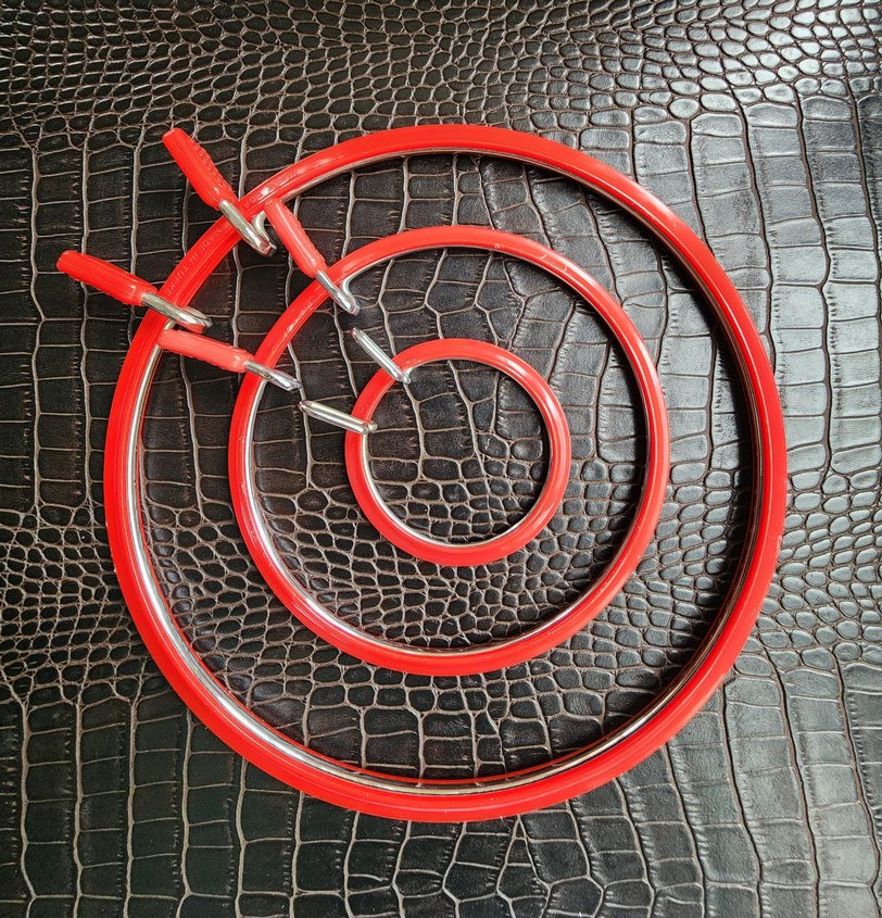 ÜÇLÜ,  metal kasnak seti.. - Görsel 2