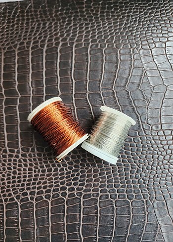 İkili, Bakır ve Gümüş Renkli Tel Rulolar - Görsel 4