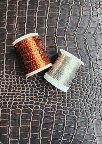 İkili, Bakır ve Gümüş Renkli Tel Rulolar - Görsel 2