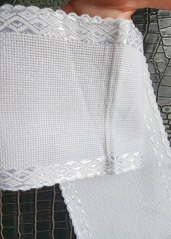 Bebe içİn veya havlu kenarı işlemek için, bordürlü kaneviçe - Görsel 5