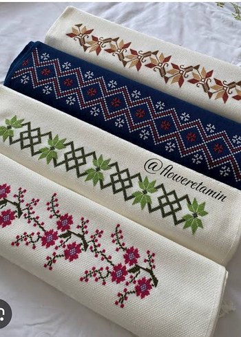 Bebe içİn veya havlu kenarı işlemek için, bordürlü kaneviçe - Görsel 7