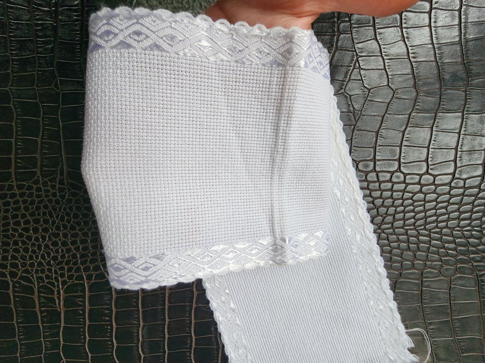 Bebe içİn veya havlu kenarı işlemek için, bordürlü kaneviçe - Görsel 5