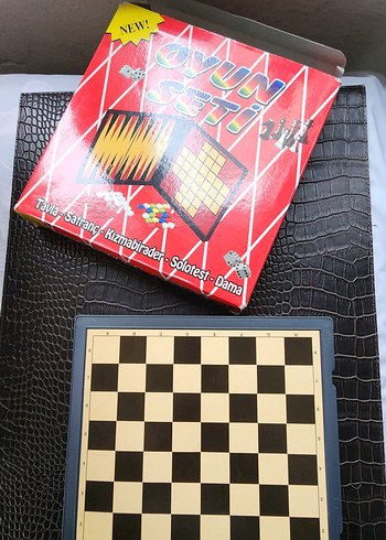 5'li Oyun Seti - Tavla, Satranç, Dama - Görsel 3