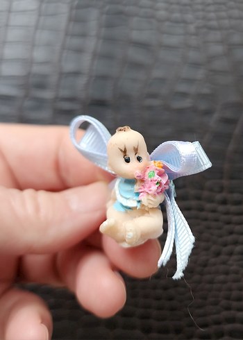 Mavi Pastel Bebek Figürin - Görsel 3