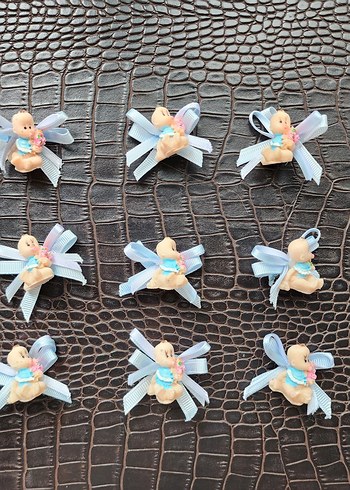 Mavi Pastel Bebek Figürin - Görsel 6