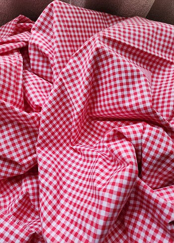 Pamuklu, pötikare parça kumaş. - Görsel 4