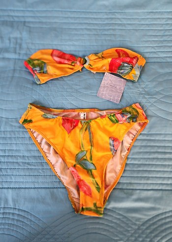 Penti Sarı Çiçek Desenli Mini Bikini Takımı