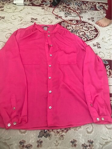 H&M Saten fusya gömlek
