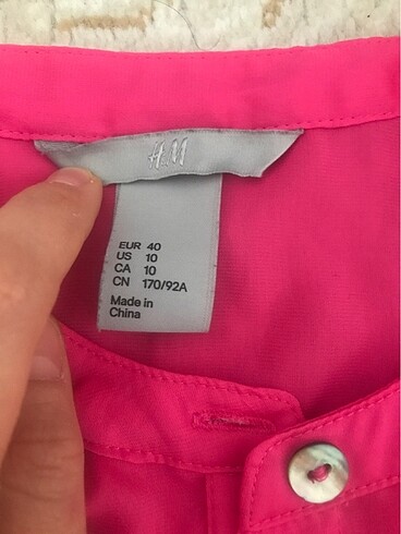 m Beden Saten fusya gömlek