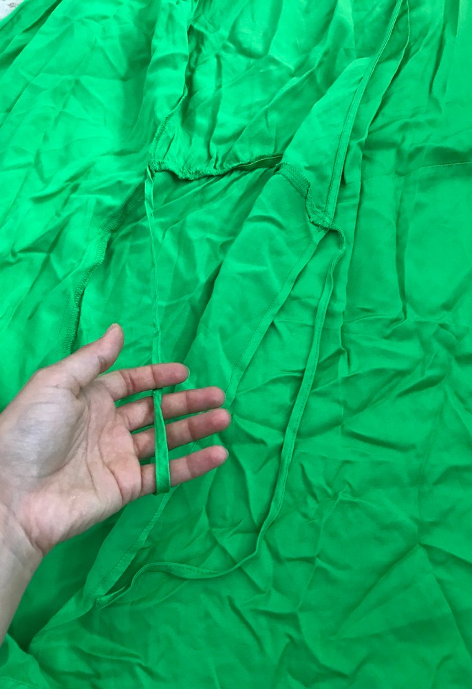 Parlak Yeşil Bohem Kadın Uzun Kollu  Elbise yada tunık - Görsel 3