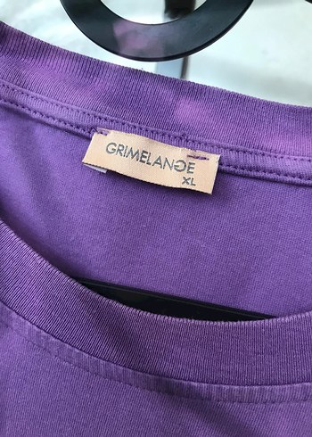 Mor Baskılı Rahat Kesim Hamile Tişörtü - Görsel 3