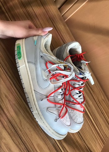 Beyaz Erkek Spor Ayakkabı Bağcıkları nike dunk - Görsel 3