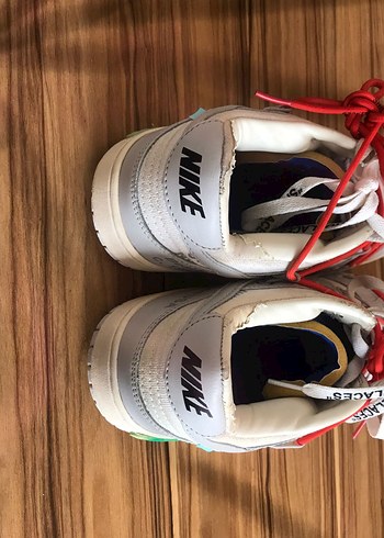 Beyaz Erkek Spor Ayakkabı Bağcıkları nike dunk - Görsel 7