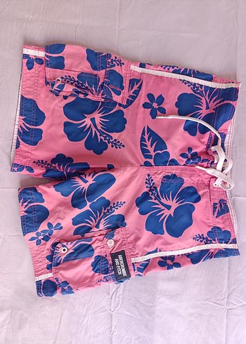 Pembe Çiçekli Bohem Erkek Mayo - Görsel 2